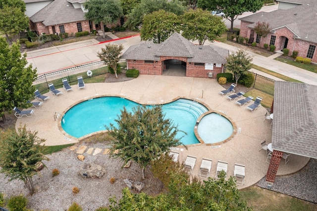 view of pool