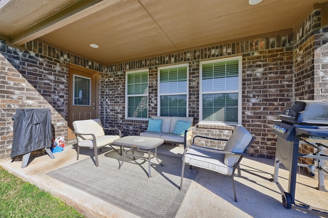 view of patio / terrace featuring outdoor lounge area