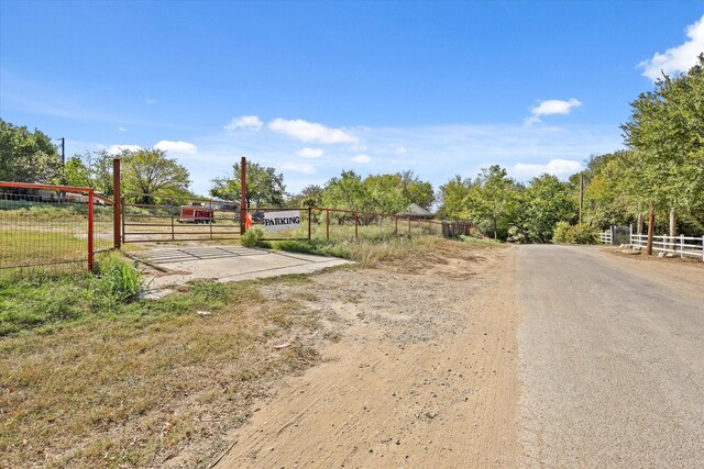 view of street featuring a rural view