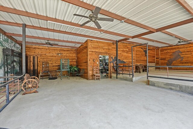 view of horse barn