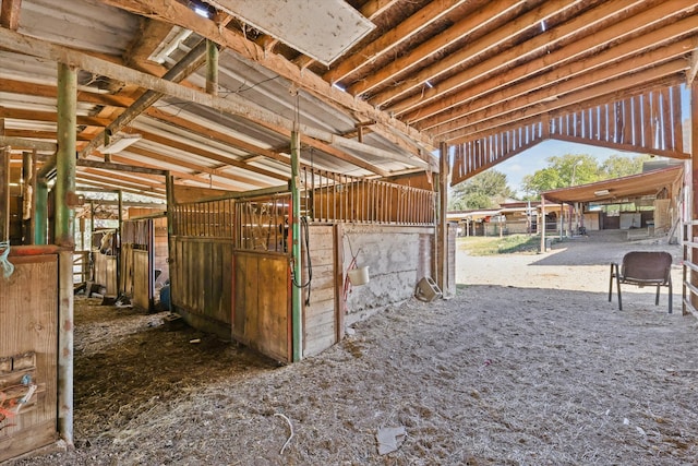 view of stable