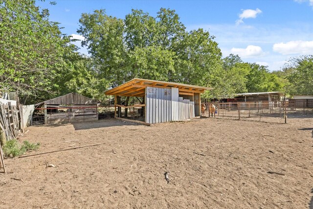 view of stable