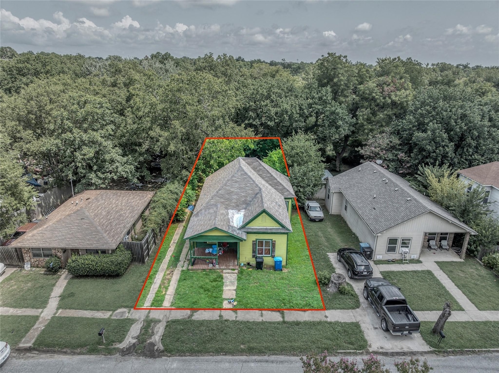 513 W Murray St, Denison, TX 75020 - view of subject property featuring property parcel outlined