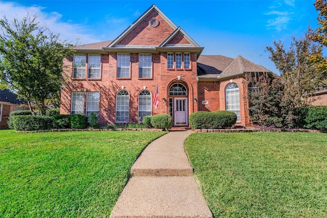 view of front of house with a front yard