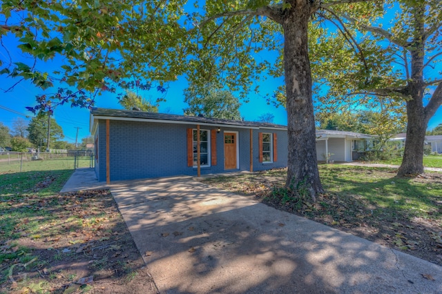 view of ranch-style home