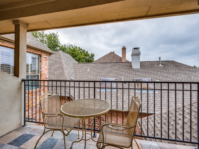 view of balcony