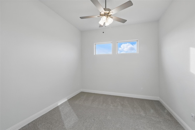 1813 Morning Mist Way, Mesquite, TX 75181 - carpeted spare room featuring baseboards and a ceiling fan