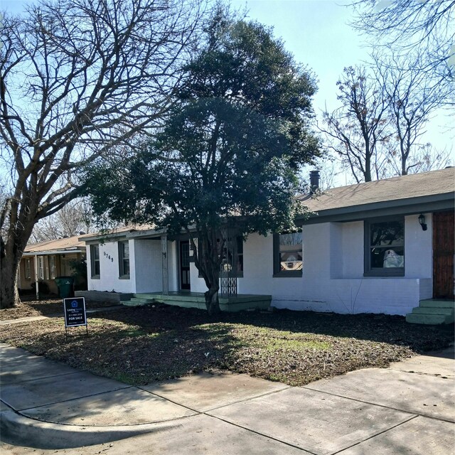 view of ranch-style home