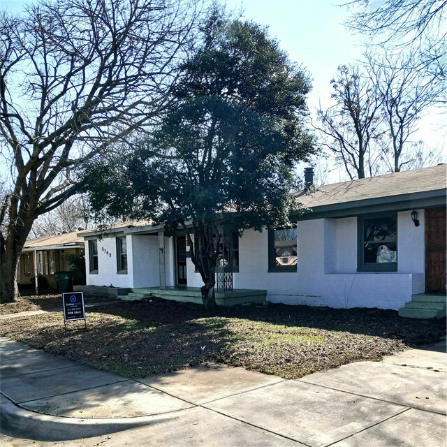 view of ranch-style house