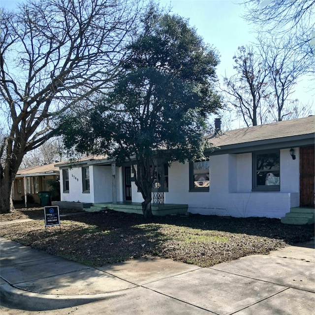 view of ranch-style home