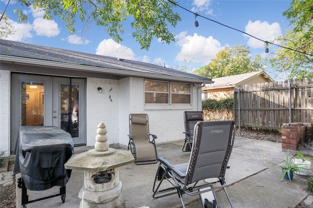 view of patio / terrace featuring grilling area