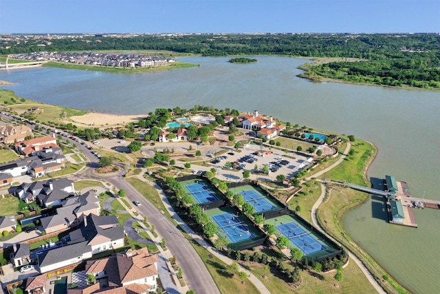 1719 Silver Marten Trl, Arlington, TX 76005 - aerial view with a water view and a residential view
