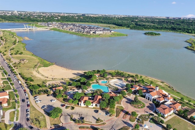 1719 Silver Marten Trl, Arlington, TX 76005 - birds eye view of property with a water view