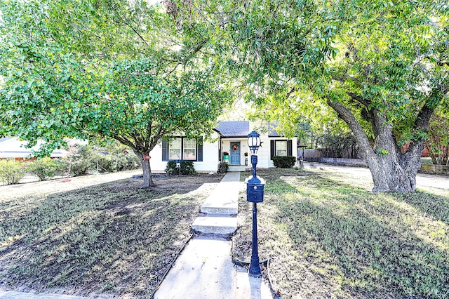 view of obstructed view of property