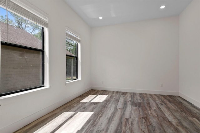 5253 Bill Cody Cir, Log Cabin, TX 75148 - unfurnished room with wood finished floors, recessed lighting, and baseboards