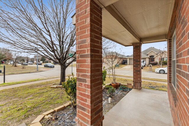 view of patio / terrace with a porch