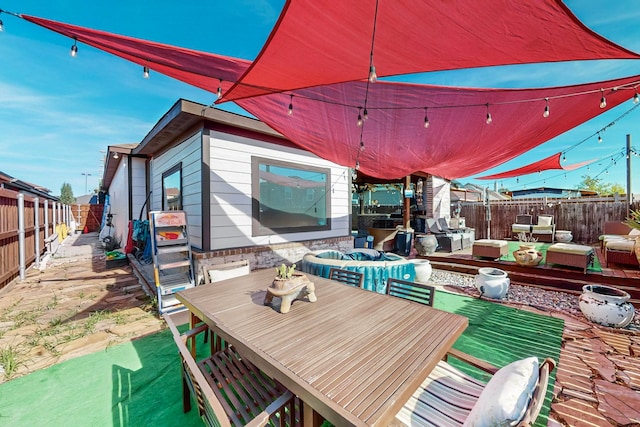 view of patio / terrace with an outdoor hangout area