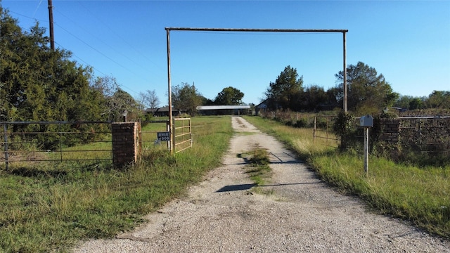 view of road