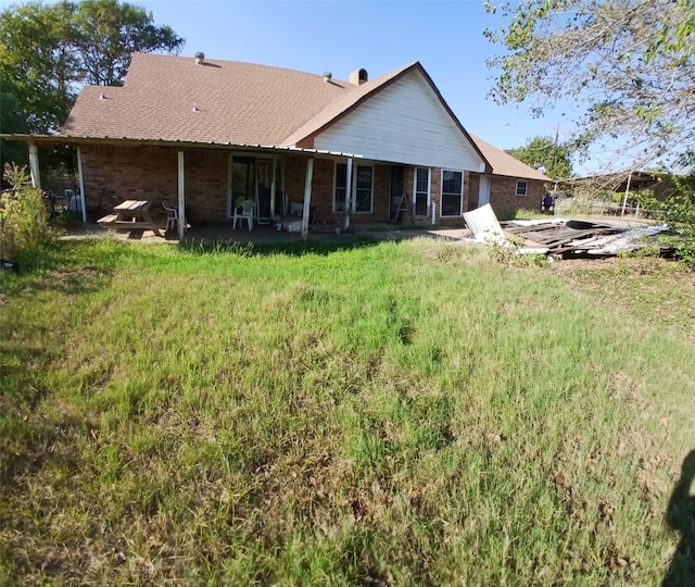 view of rear view of property