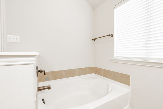 bathroom featuring a bathtub