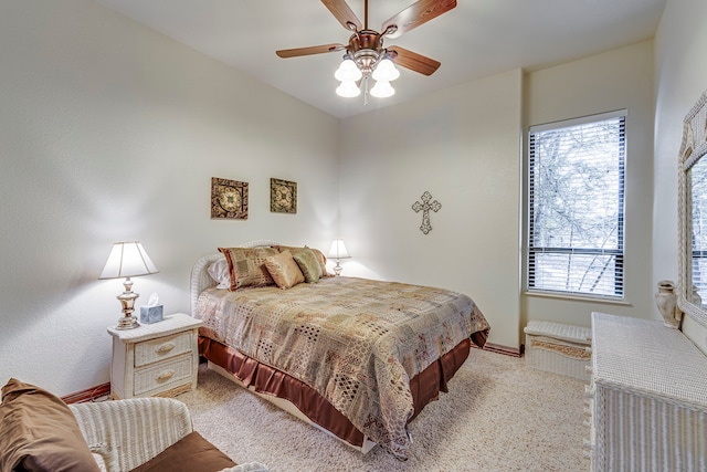1133 Brackeen Dr, Graford, TX 76449 - bedroom featuring carpet, baseboards, and ceiling fan