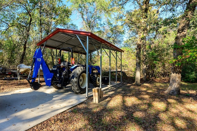 view of vehicle parking