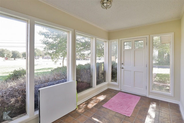 view of sunroom