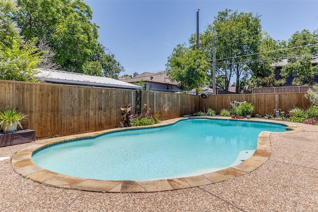 view of pool