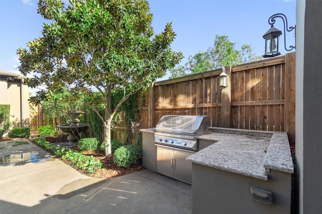 view of patio / terrace featuring area for grilling