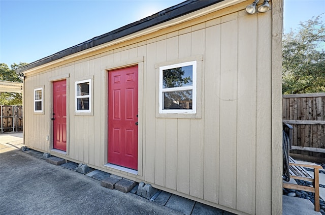 view of outbuilding