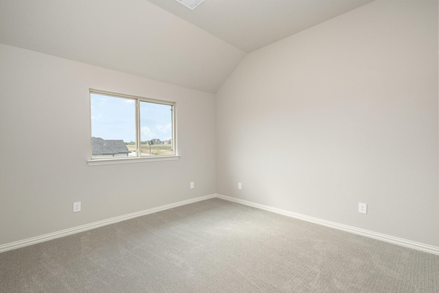 750 Serenity Ln, Red Oak, TX 75154 - carpeted spare room with vaulted ceiling and baseboards