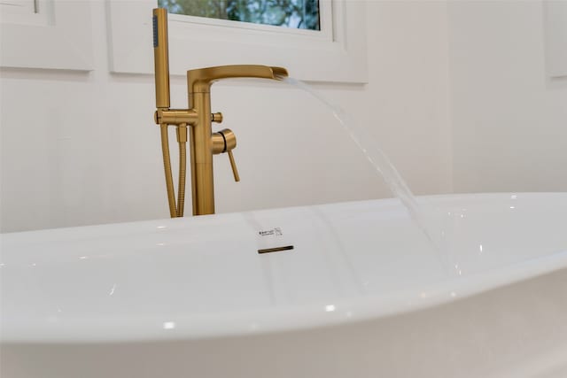 details featuring sink and a tub