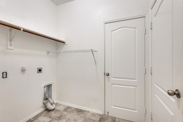 laundry area with electric dryer hookup