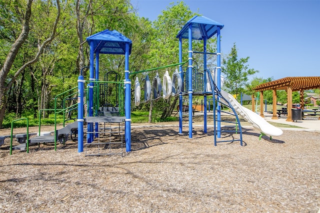 view of play area