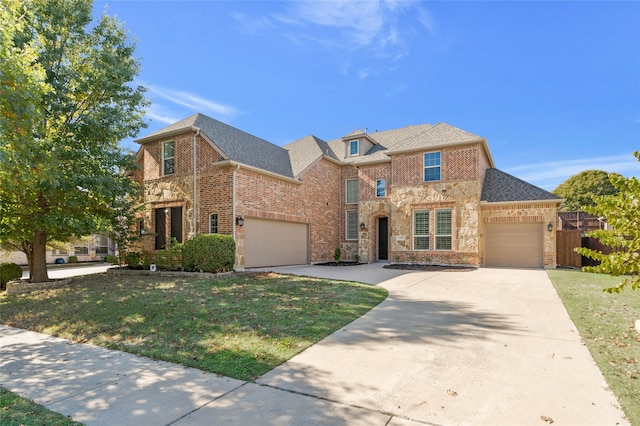 view of front of home featuring a front yard