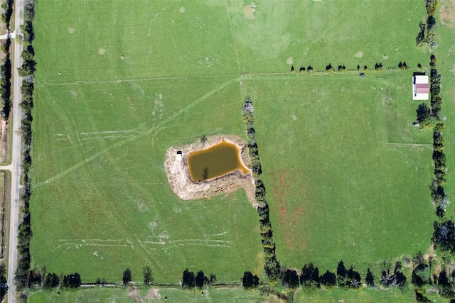 bird's eye view with a rural view