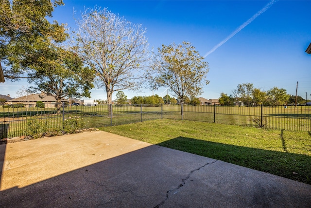 view of yard featuring a patio area