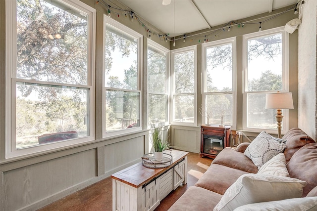 view of sunroom / solarium