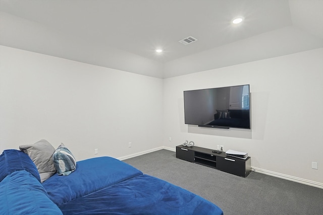 living room featuring carpet flooring