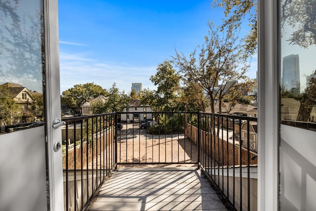 view of balcony