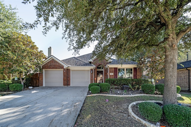 ranch-style house with a garage