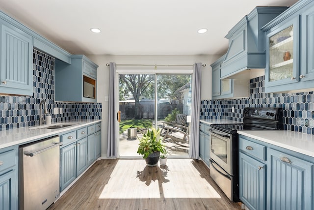 interior space with crown molding and hardwood / wood-style flooring