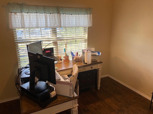 2748 Morning Song Dr, Little Elm, TX 75068 - office space featuring healthy amount of natural light, wood finished floors, and baseboards