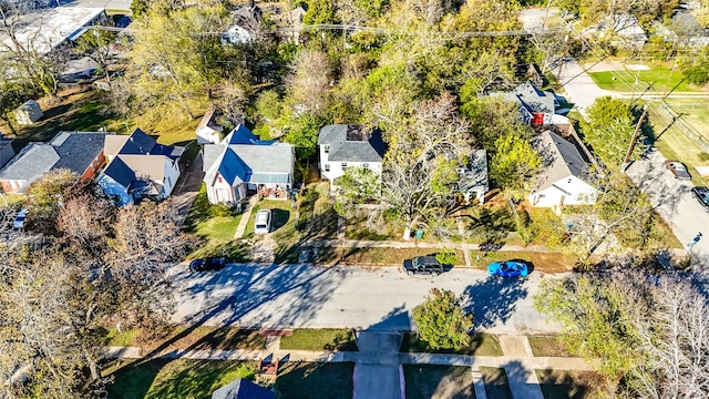 drone / aerial view with a residential view