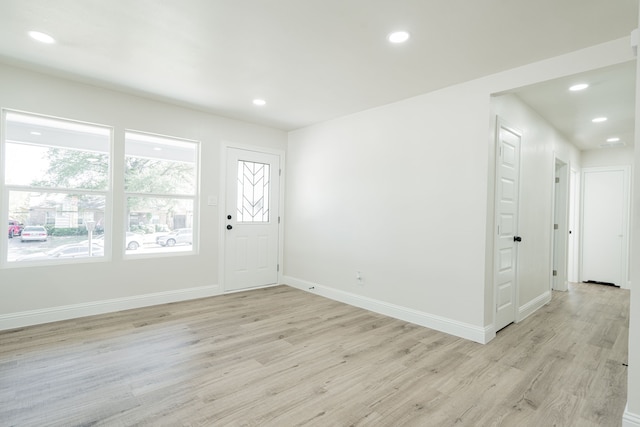 entryway featuring light wood-type flooring