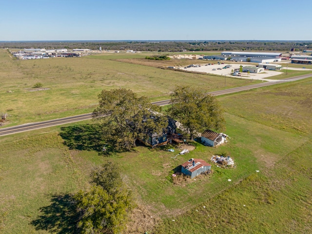 aerial view featuring a rural view