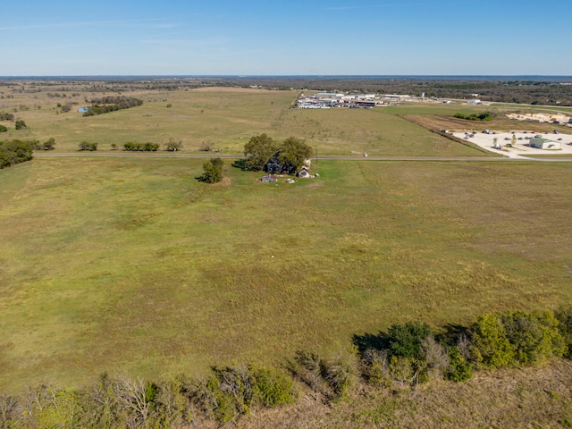 bird's eye view featuring a rural view