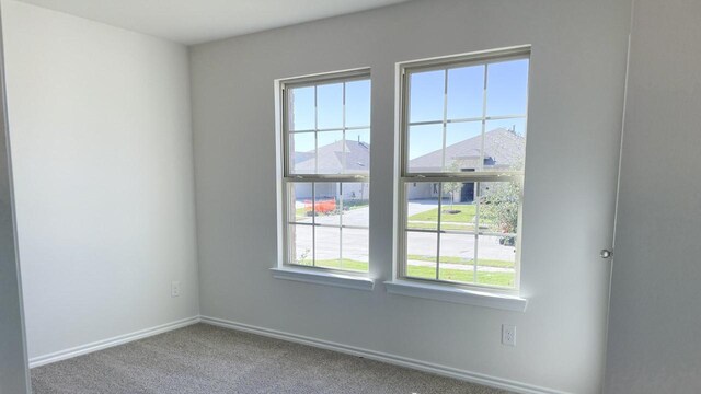 view of carpeted empty room