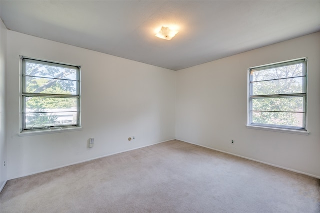 carpeted empty room with a healthy amount of sunlight