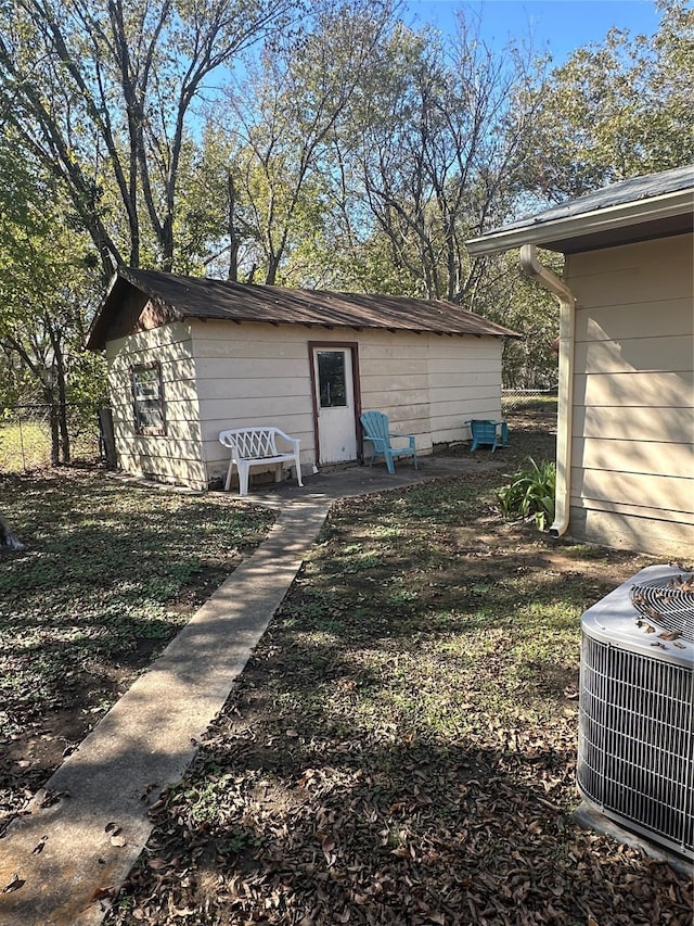 exterior space with central AC unit